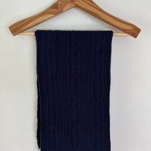 J. Crew Cashmere Scarf Navy Like New
